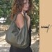 Hobo bag in Italian soft leather, named Daria . MADE TO ORDER