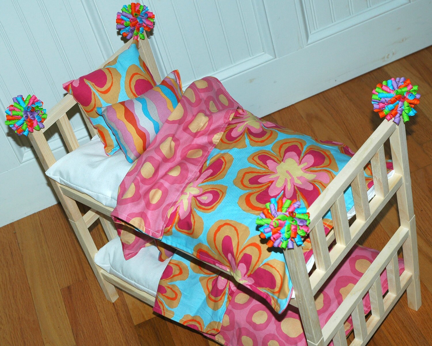 American Girl Doll Bed Doll Bunk Bed Wacky by GirlDollBeds