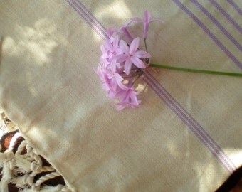 sale linen peshtemal, turkish towel, linen towel, hamam towel, pareo, beach towel, wedding, bridgesmaid gift, purple striped towel