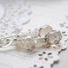RESERVED-Frosted Coal- Glass crystals and coal Quartz briolette
