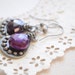 SALE- Queen Dot Royalty- Purple Chalcedony Earrings