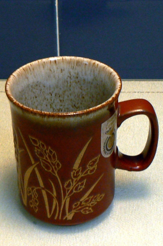 Dunoon Ceramic Embossed Mug Scotland by edimae on Etsy