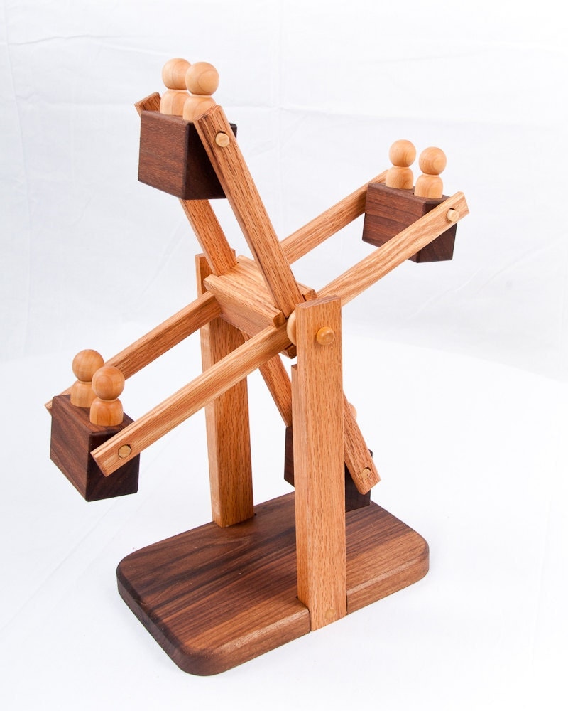 Wooden Toy Ferris Wheel Organic Natural By Asummerafternoon   Il Fullxfull.255962931 