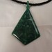 Vintage Celluloid Green Marbled Pendant
