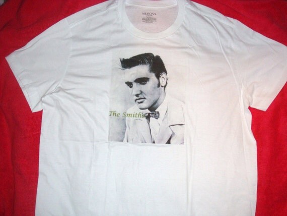 THE SMITHS/ MORRISSEY SHOPLIFTERS OF THE WORLD T SHIRT ELVIS