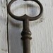 Large Antique French Chateau Gate key Iron WInders skeleton key