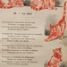 Vintage French Childrens Poem Illustrated Cats 1950