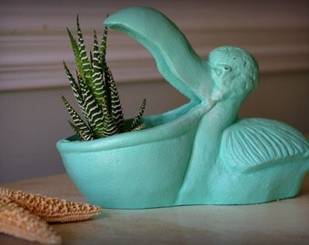 Beach Decor Pelican Planter "Gertrude the Pelican"