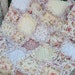Sweet Baby Girl Rag Quilt -Vintage Shabby Roses on Ivory