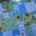 Flannel baby boy quilt