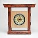 Bubinga, Maple, and Rosewood Asian Style Clock