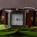 Leather Watchband (Pawter Face)