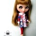 Blythe outfit Garden Rendezvous by POMMECOPINE 002 encore new printed