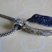 RESERVED Statement necklace Stunning Druzy Jewelry pendant inlaid in 925 Bali silver Special gift for her