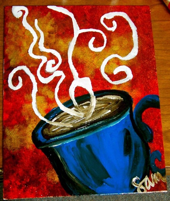 Coffee art by littlelionapparel on Etsy