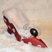 Polka Dot Love Victorian Paper Shoe Gift Box Favor Box OOAK