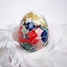 Decoupage washi Japanese paper real egg - Fun Floral