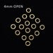 20 pcs Jump Rings 4 mm OPEN 22ga Vermeil 24 K gold over sterling silver
