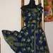 African print midnight butterfly dress