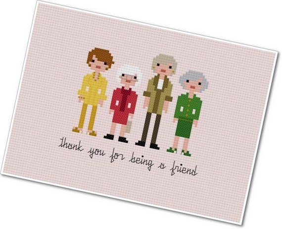 Pixel People - The Golden Girls - PDF Cross-stitch Pattern - INSTANT DOWNLOAD