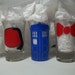 Police in a Box, Fez, and Bow Tie Set of 3 Shot Glasses
