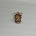 Vintage Sterlng Silver Chinese Water Bucket Bracelet Charm or Necklace Pendant