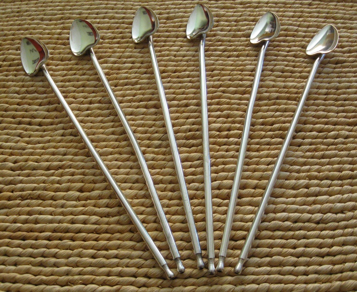 Sterling Silver PM ITALY Stirrers Straws