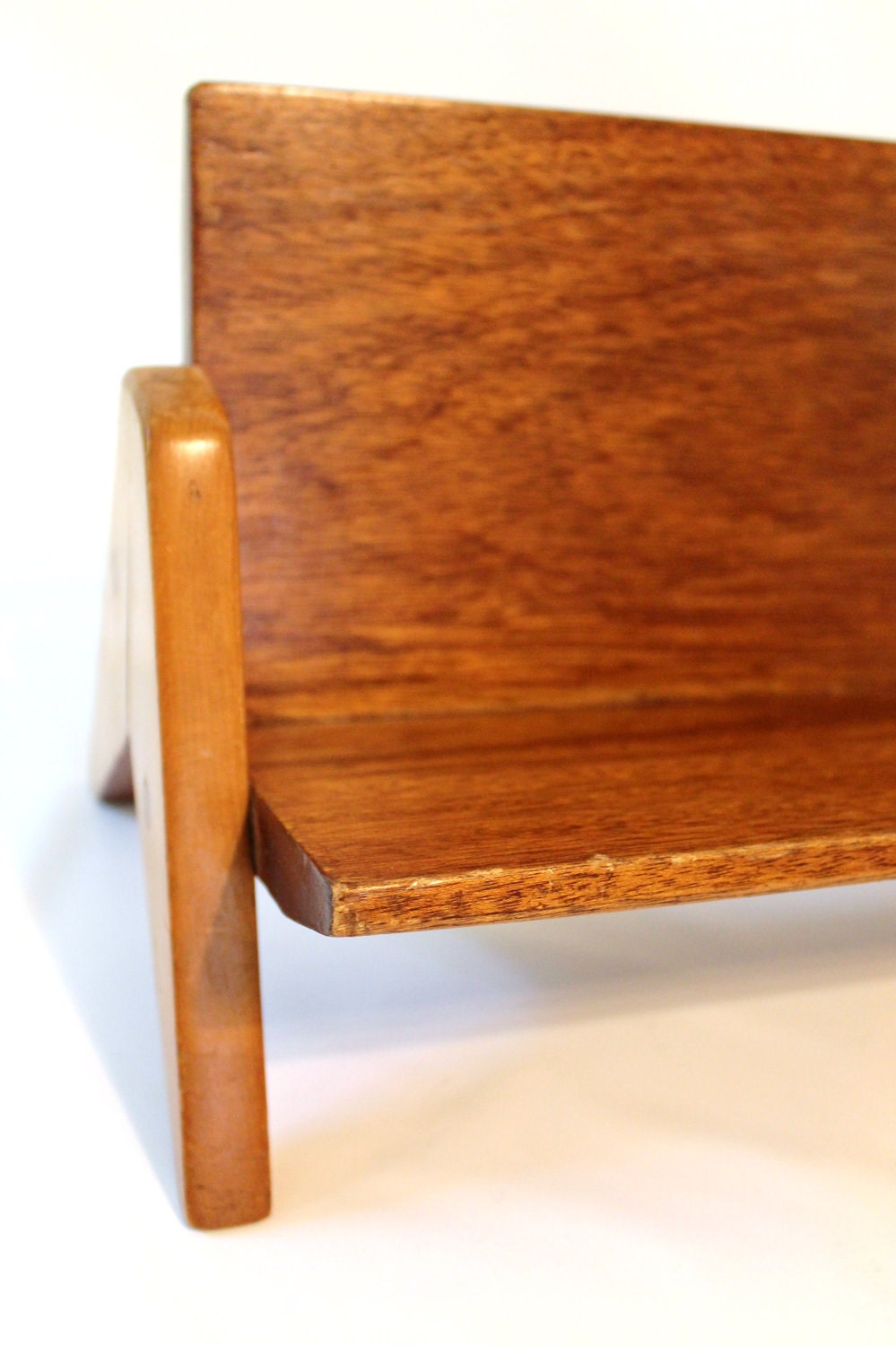 Mid Century Teak Desktop Bookshelf