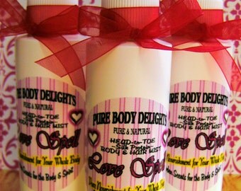 Special Pure Body Delights--Head-to-Toe---LOVE SPELL---Silk Protein Body and Hair Mist Spritze--Hair Detangler--AWESOME