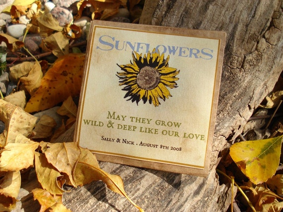 Items similar to Seed Packet Party Favor-Sunflowers on Etsy