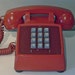 Red Touch Tone Telephone