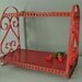 Rustic Red Metal Shelf
