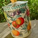 English Candy Toffee Biscuit Tin Mid century Fruit Design by Horner