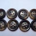 Tortoise Shell Buttons Vintage Plastic