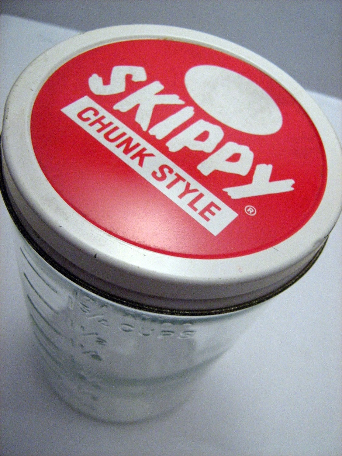 Skippy Peanut Butter Vintage Ball Glass Jar