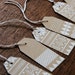 Fair Isle Gift tags, handmade, screen printed, kraft paper, pack of 10 tags