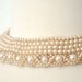 1920s/ 1930s Pearl Collar Choker // Flapper Style // Silk Backed