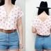 Nautical Polka Dot Spot T shirt Vest 90s