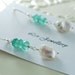 SALE Bright Aqua Apatite Earrings Gemstone Keshi Keishi Genuine Freshwater Pearl Sterling Silver Jewelry Free Shipping Black Friday