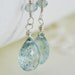 Moss Aquamarine Earrings Sterling Silver Jewelry