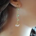 Keishi Keshi Pearl Earrings Threaders Genuine Freshwater Gold Jewelry Delicate Pink Flower Floral Blossoms Complimentary Shipping