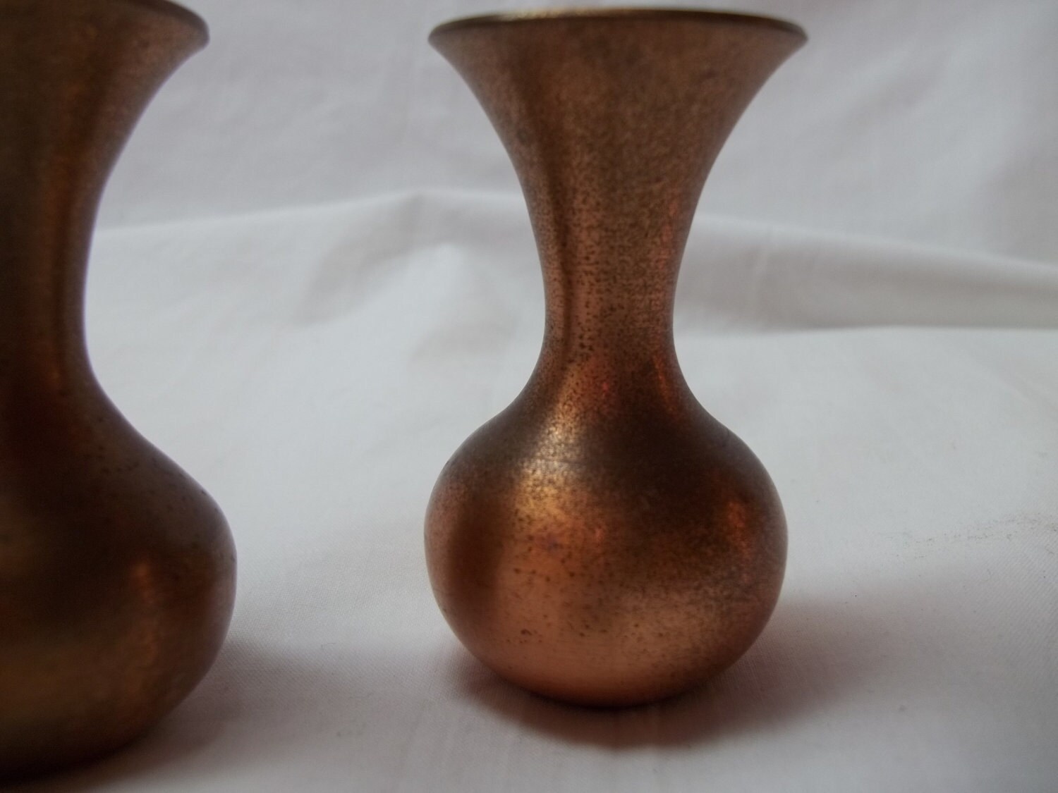 Vintage Small Copper Vases TWO