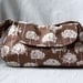 Brown Purse - Tree / Floral Print Handbag - Small Purse