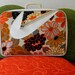 1960's VintageFlower Power Swoosh Cloth and Leather SuitCase