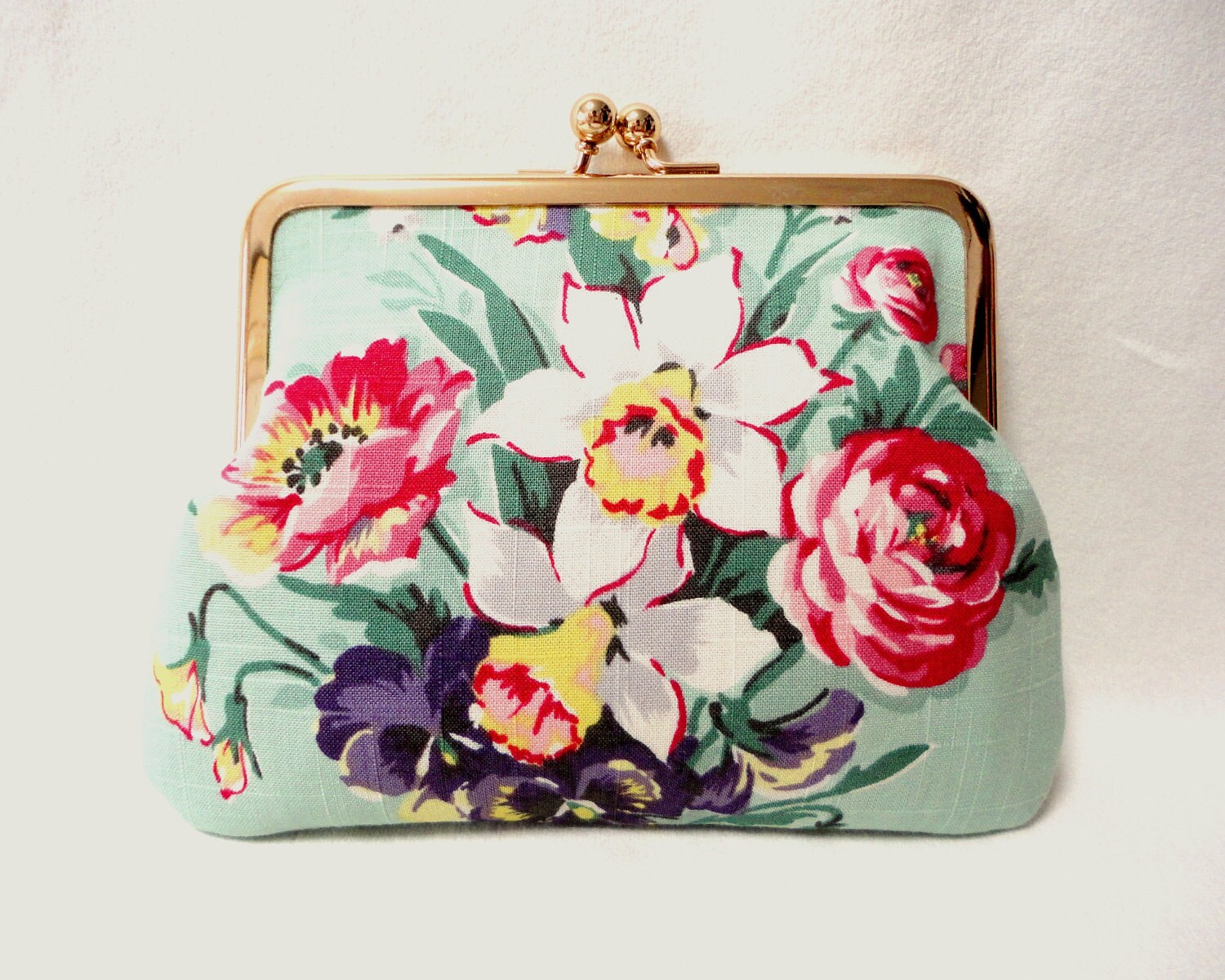 Novelty floral Clutch purse bag
