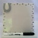 Dry Erase Message Board Ceramic Tile - Horseshoe - With Wooden Stand and Marker