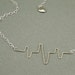 You Make my Heart Beat sterling necklace