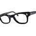 black plastic horn rimmed glasses. new old stock NOS Liberty optical. 44-22 Take Charge style.