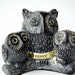 Vintage Owl Family Handmade Original Wolf Sculptures Souvenir Figurine - Made in Canada