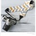 CLOSEOUT SALE - chase away the gray chevron camera strap cover